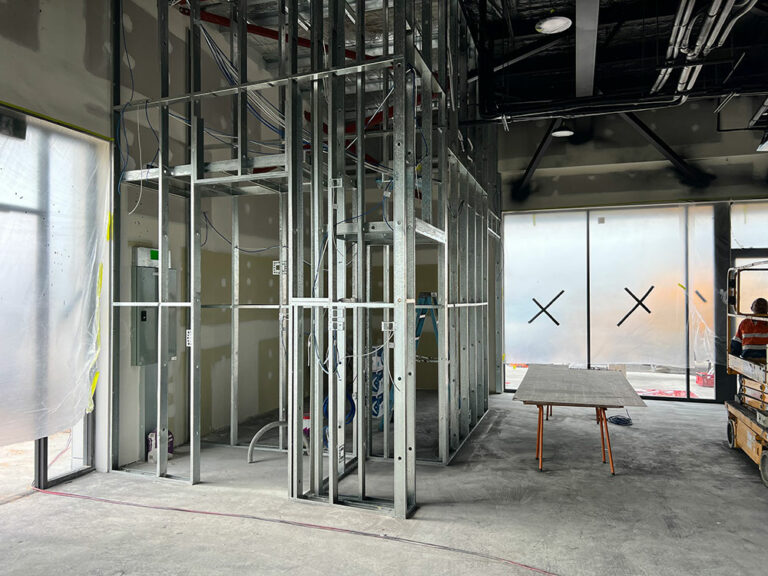 construction of a retail store fit out