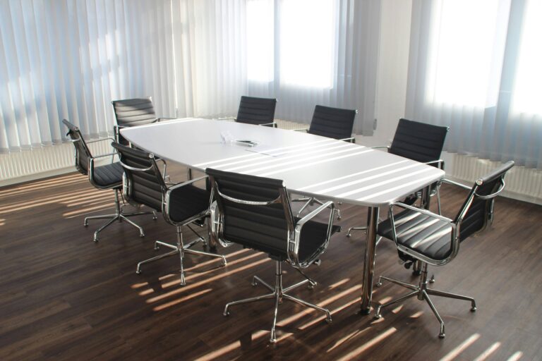 the meeting room of a perth office fitout renovation done by DT Construction